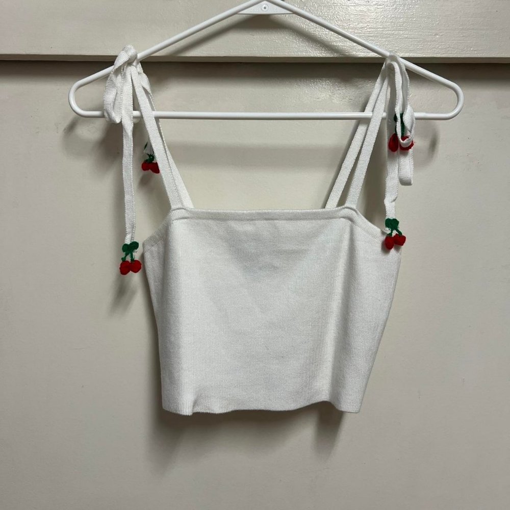 Forever 21 Sweater-Knit Cherry Cami